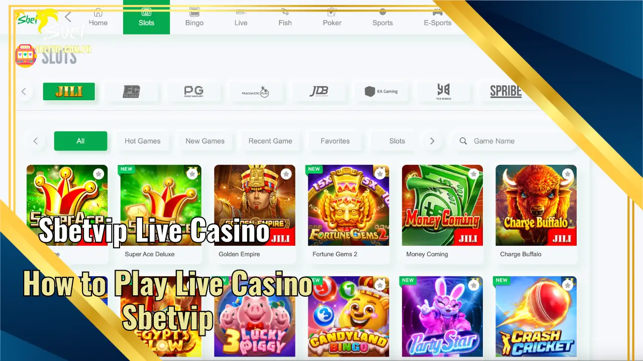 How to Play Live Casino Sbetvip